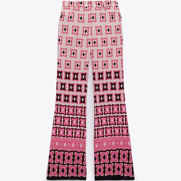 Zara Printed flare pants - Picture 5 of 16